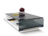 VIG Furniture Modrest Tide - Modern Glass Coffee Table VGHB676A1