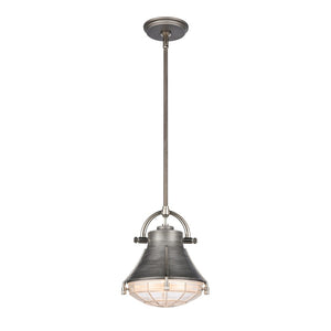 Urbanite 9'' Wide 1-Light Mini Pendant - Weathered Zinc