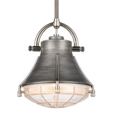 Urbanite 9'' Wide 1-Light Mini Pendant - Weathered Zinc