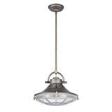 Urbanite 13'' Wide 1-Light Pendant - Weathered Zinc