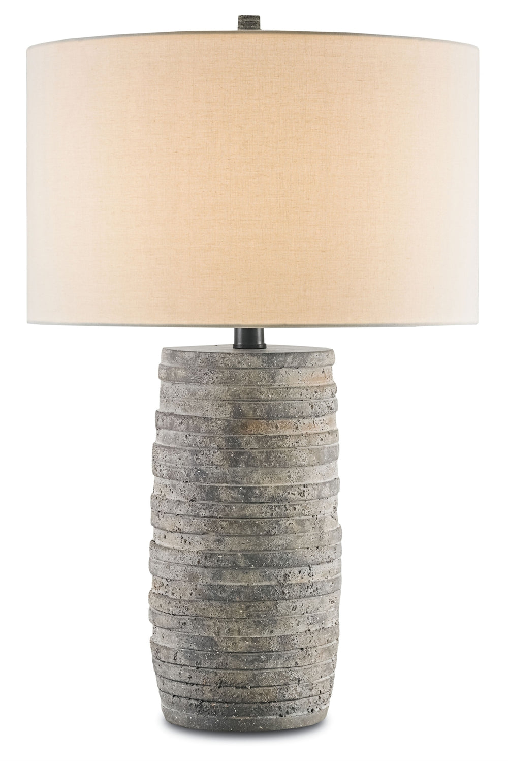 Innkeeper Rustic Table Lamp with Terracotta Accents and Vanilla Linen Shade – 30” Height, Elegant Design