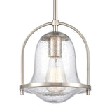 Connection 8'' Wide 1-Light Mini Pendant - Satin Nickel