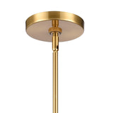 Ice Blocks 6'' Wide 1-Light Mini Pendant - Satin Brass