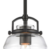 Current 8'' Wide 1-Light Pendant - Matte Black