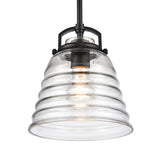 Current 8'' Wide 1-Light Pendant - Matte Black