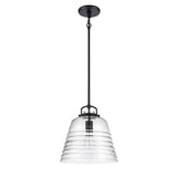 Current 12'' Wide 1-Light Pendant - Matte Black