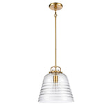 Current 12'' Wide 1-Light Pendant - Satin Brass