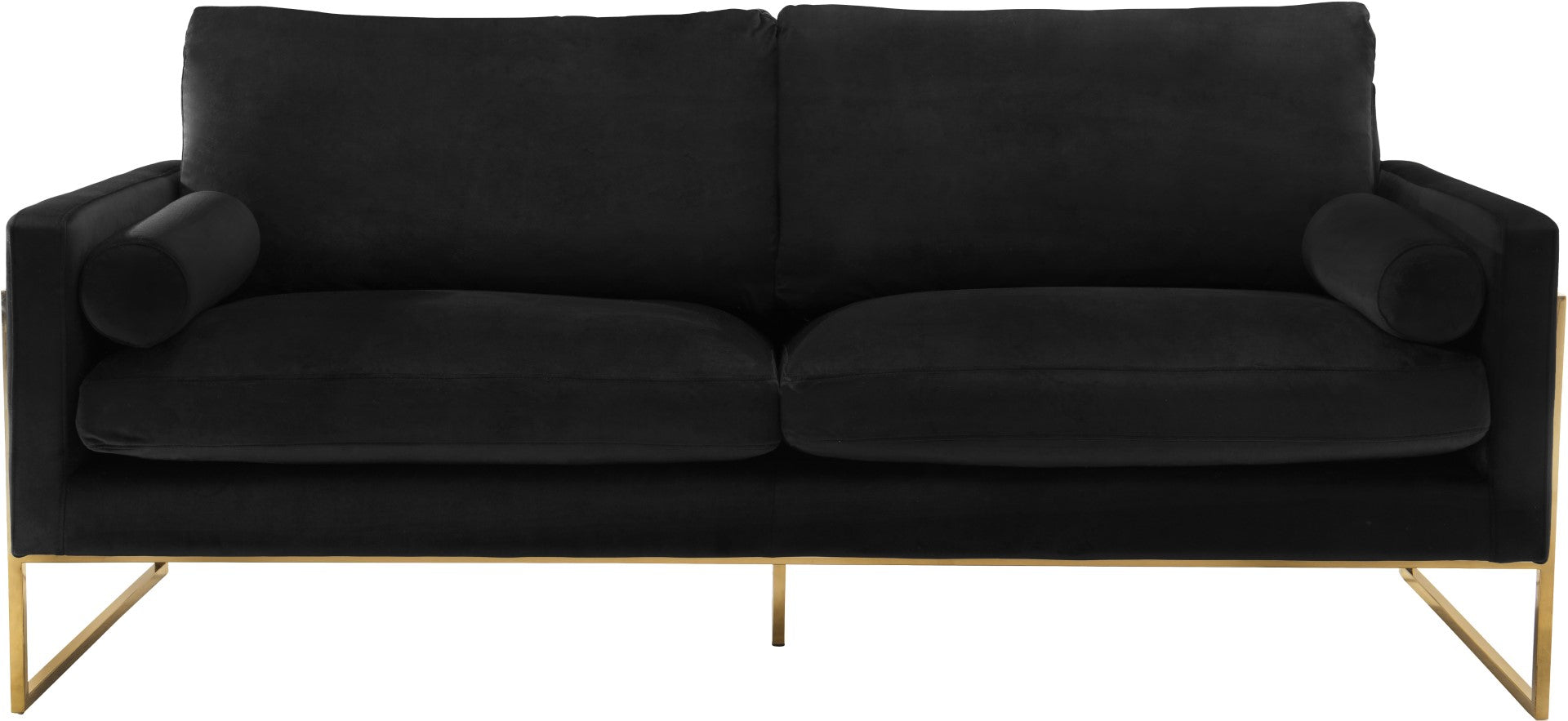 Mila Velvet Contemporary Sofa - Thumbnail 5