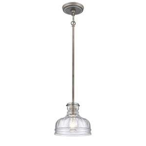 Orinoco 8'' Wide 1-Light Mini Pendant - Weathered Zinc