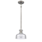 Orinoco 8'' Wide 1-Light Mini Pendant - Weathered Zinc