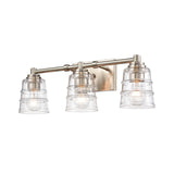 Pulsate 21.5'' Wide 3-Light Vanity Light - Satin Nickel