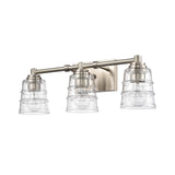 Pulsate 21.5'' Wide 3-Light Vanity Light - Satin Nickel