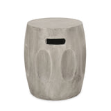 Ursa Outdoor Contemporary Lightweight Concrete Accent Side Table