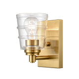 Pulsate 4.5'' Wide 1-Light Vanity Light - Satin Brass