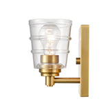 Pulsate 4.5'' Wide 1-Light Vanity Light - Satin Brass