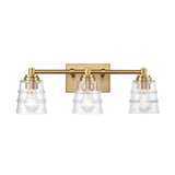 Pulsate 21.5'' Wide 3-Light Vanity Light - Satin Brass