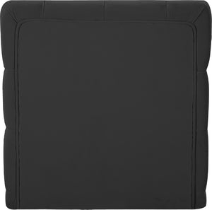 Tuft Velvet / Engineered Wood / Foam Contemporary Black Velvet Armless Chair - 29" W x 35" D x 32" H