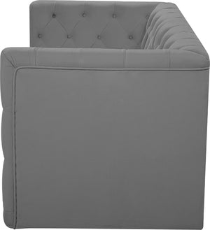 Tuft Velvet / Engineered Wood / Foam Contemporary Grey Velvet Modular Sofa - 70" W x 35" D x 32" H