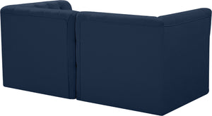 Tuft Velvet / Engineered Wood / Foam Contemporary Navy Velvet Modular Sofa - 70" W x 35" D x 32" H