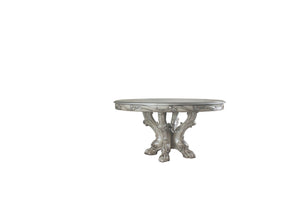 Dresden Transitional/Vintage Dining Table (Round) Vintage Bone White 68180-ACME