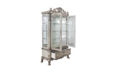 Dresden Transitional/Vintage Curio Cabinet Vintage Bone White 68182-ACME