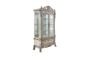 Dresden Transitional/Vintage Curio Cabinet Vintage Bone White 68182-ACME