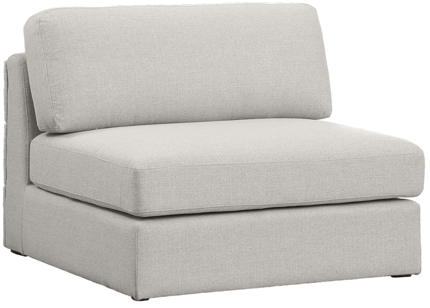 Meridian Furniture Beckham Contemporary Armless Chair