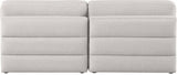 Beckham Linen Textured Fabric / Engineered Wood / Foam Contemporary Beige Durable Linen Textured Fabric Modular Sofa - 76" W x 38" D x 32.5" H