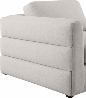 Beckham Linen Textured Fabric / Engineered Wood / Foam Contemporary Beige Durable Linen Textured Fabric Modular Sectional - 152" W x 76" D x 32.5" H