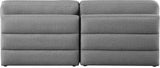 Beckham Linen Textured Fabric / Engineered Wood / Foam Contemporary Grey Durable Linen Textured Fabric Modular Sofa - 76" W x 38" D x 32.5" H