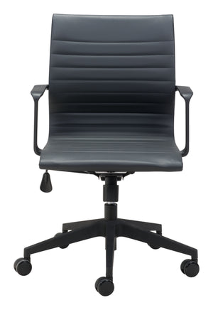 Zuo Modern Stacy 100% Polyurethane, Steel, Nylon Modern Commercial Grade Office Chair Black 100% Polyurethane, Steel, Nylon