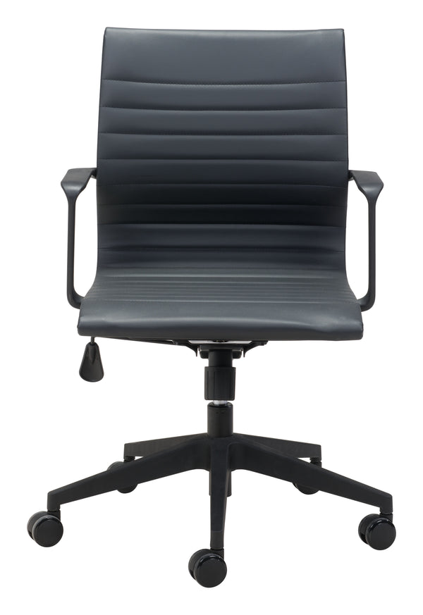 Zuo Modern Stacy 100% Polyurethane, Steel, Nylon Modern Commercial Grade Office Chair Black 100% Polyurethane, Steel, Nylon