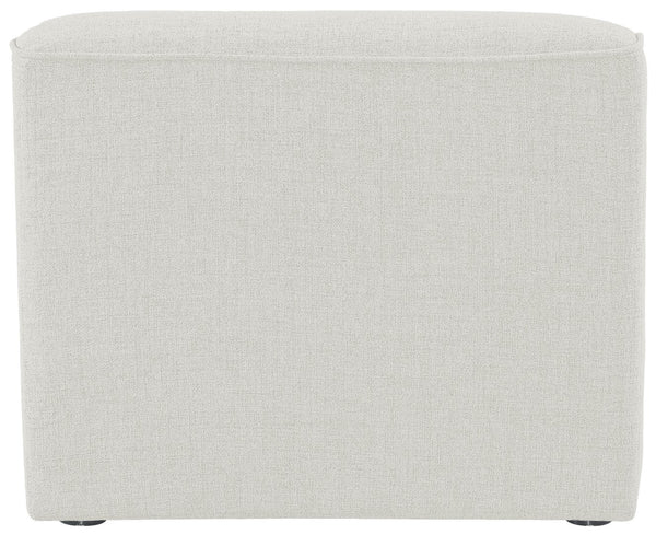 Miramar Linen Textured Fabric / Engineered Wood / Foam Contemporary Cream Durable Linen Textured Armless - 33" W x 38" D x 28.5" H