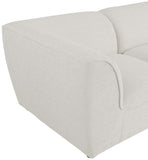 Miramar Linen Textured Fabric / Engineered Wood / Foam Contemporary Cream Durable Linen Textured Modular Sofa - 109" W x 38" D x 28.5" H