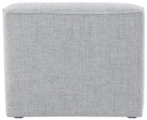 Miramar Linen Textured Fabric / Engineered Wood / Foam Contemporary Grey Durable Linen Textured Armless - 33" W x 38" D x 28.5" H