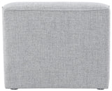 Miramar Linen Textured Fabric / Engineered Wood / Foam Contemporary Grey Durable Linen Textured Armless - 33" W x 38" D x 28.5" H