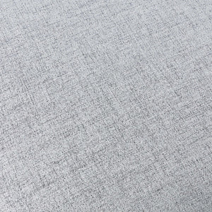 Miramar Linen Textured Fabric / Engineered Wood / Foam Contemporary Grey Durable Linen Textured Ottoman - 35" W x 35" D x 17.5" H