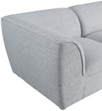 Miramar Linen Textured Fabric / Engineered Wood / Foam Contemporary Grey Durable Linen Textured Modular Sofa - 109" W x 38" D x 28.5" H