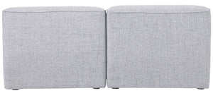 Miramar Linen Textured Fabric / Engineered Wood / Foam Contemporary Grey Durable Linen Textured Modular Sofa - 66" W x 38" D x 28.5" H