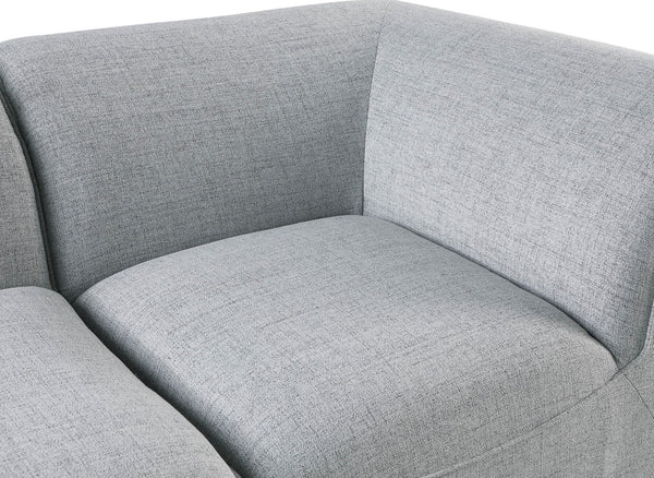 Miramar Linen Textured Fabric / Engineered Wood / Foam Contemporary Grey Durable Linen Textured Modular Sectional - 109" W x 73" D x 28.5" H