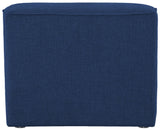 Miramar Linen Textured Fabric / Engineered Wood / Foam Contemporary Navy Durable Linen Textured Armless - 33" W x 38" D x 28.5" H