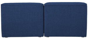 Miramar Linen Textured Fabric / Engineered Wood / Foam Contemporary Navy Durable Linen Textured Modular Sofa - 66" W x 38" D x 28.5" H