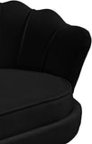 Gardenia Velvet / Engineered Wood / Metal / Foam Contemporary Black Velvet Chair - 32" W x 31" D x 31" H