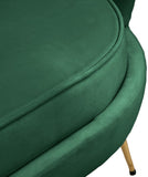 Gardenia Velvet / Engineered Wood / Metal / Foam Contemporary Green Velvet Chair - 32" W x 31" D x 31" H