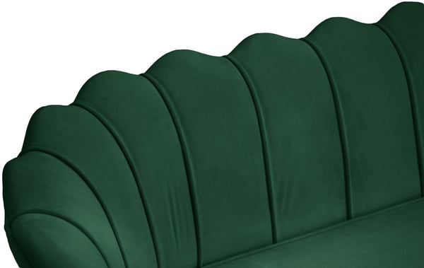 Gardenia Velvet / Engineered Wood / Metal / Foam Contemporary Green Velvet Loveseat - 60" W x 31" D x 31" H