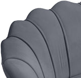 Gardenia Velvet / Engineered Wood / Metal / Foam Contemporary Grey Velvet Chair - 32" W x 31" D x 31" H