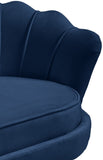 Gardenia Velvet / Engineered Wood / Metal / Foam Contemporary Navy Velvet Chair - 32" W x 31" D x 31" H