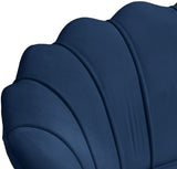 Gardenia Velvet / Engineered Wood / Metal / Foam Contemporary Navy Velvet Chair - 32" W x 31" D x 31" H