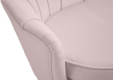 Gardenia Velvet / Engineered Wood / Metal / Foam Contemporary Pink Velvet Chair - 32" W x 31" D x 31" H