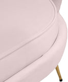 Gardenia Velvet / Engineered Wood / Metal / Foam Contemporary Pink Velvet Chair - 32" W x 31" D x 31" H